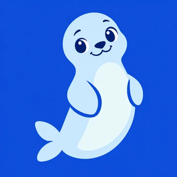 finn mascot logo in graphic app icon style