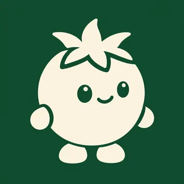 rosa mascot logo in cut-paper mark style
